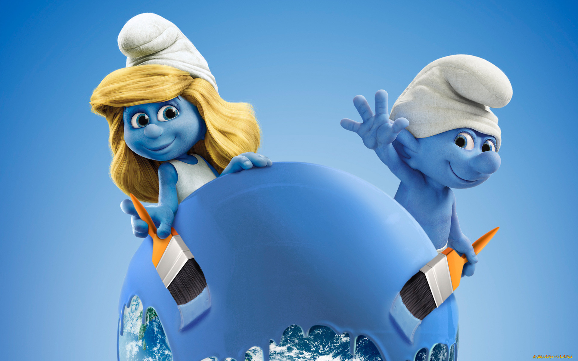 Smurfs the lost village. Смурфики (the Smurfs) 2011. Смурфетта 3. Смурфетта великан.